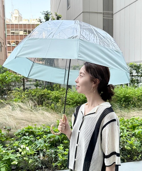 LEPSIM(レプシィム)の「ドームコンビビニール傘 178061(長傘・レディース・ライトグリーン/オレンジ/アイボリー・ONE SIZE)」の17枚目の写真