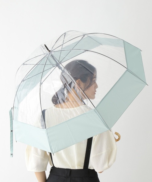 LEPSIM(レプシィム)の「ドームコンビビニール傘 178061(長傘・レディース・ライトグリーン/オレンジ/アイボリー・ONE SIZE)」の18枚目の写真