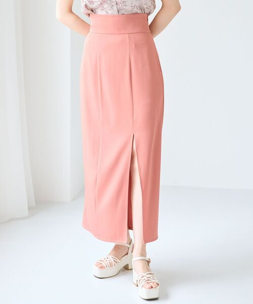 MAJESTIC LEGON(マジェスティックレゴン)の「ウエストフィットスリットスカート(スカート・レディース・モカ/ブラック/オレンジ・SMALL/MEDIUM)」の8枚目の写真