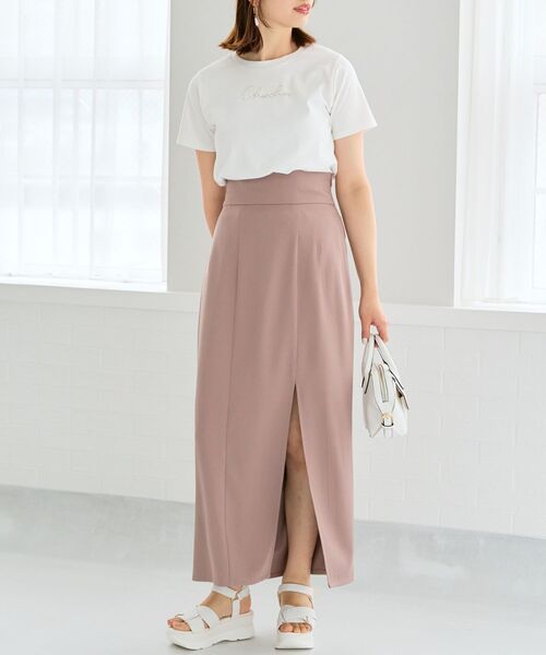 MAJESTIC LEGON(マジェスティックレゴン)の「ウエストフィットスリットスカート(スカート・レディース・モカ/ブラック/オレンジ・SMALL/MEDIUM)」の11枚目の写真