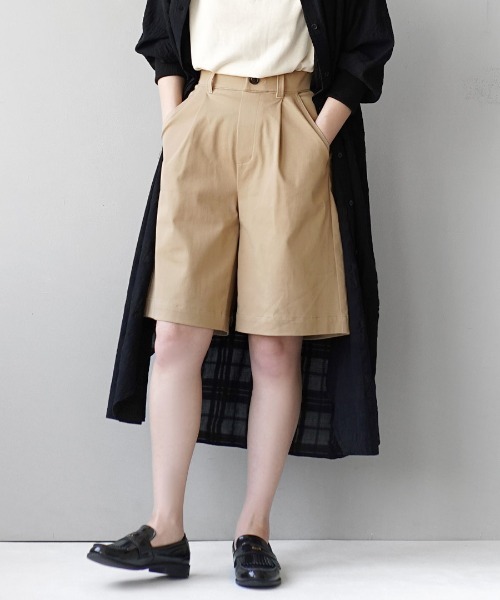 zootie(ズーティー)の「【穿いてひんやり!接触冷感パンツ】 COOL TOUCH 接触冷感ショートパンツ(その他パンツ・レディース・アイボリー/ダークベージュ/ライトベージュ/ブラック/カーキ/ベージュ系その他/ブラウン/ベージュ・L/S/M)」の5枚目の写真