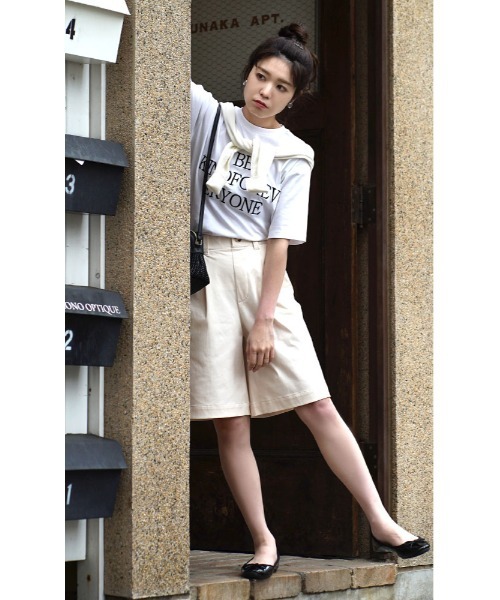 zootie(ズーティー)の「【穿いてひんやり!接触冷感パンツ】 COOL TOUCH 接触冷感ショートパンツ(その他パンツ・レディース・アイボリー/ダークベージュ/ライトベージュ/ブラック/カーキ/ベージュ系その他/ブラウン/ベージュ・L/S/M)」の11枚目の写真