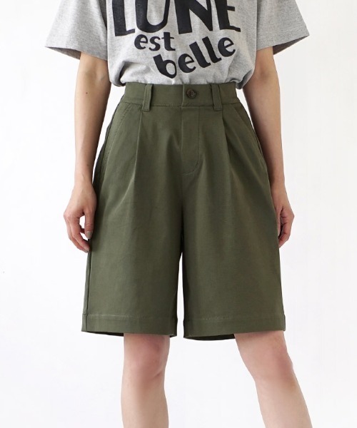 zootie(ズーティー)の「【穿いてひんやり!接触冷感パンツ】 COOL TOUCH 接触冷感ショートパンツ(その他パンツ・レディース・アイボリー/ダークベージュ/ライトベージュ/ブラック/カーキ/ベージュ系その他/ブラウン/ベージュ・L/S/M)」の22枚目の写真