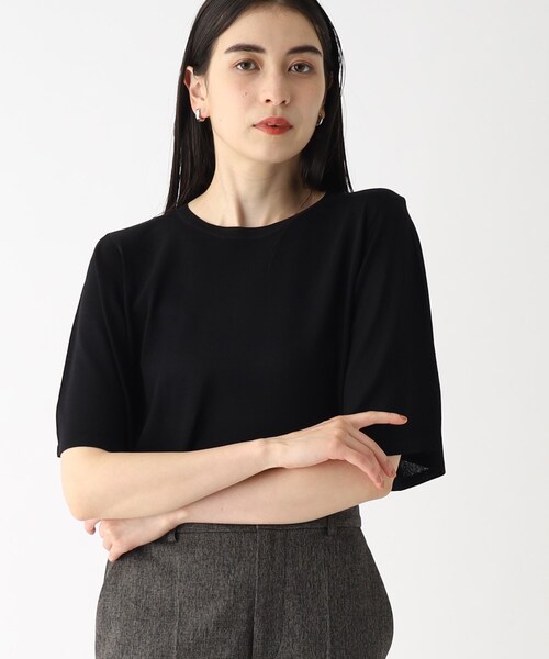 OPAQUE.CLIP（オペークドットクリップ）の「◆ドライタッチ UVフレアスリーブニット【洗濯機洗い可/UV/接触冷感/抗ピリング】（ニット/セーター・レディース・ブラウン系3/ブラック/ライトブルー/ピンク/ベージュ系2/ピンク系・36/38/40/42）」の21枚目の写真