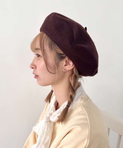 セール】【11色展開】ベーシックベレー帽（ハンチング/ベレー帽