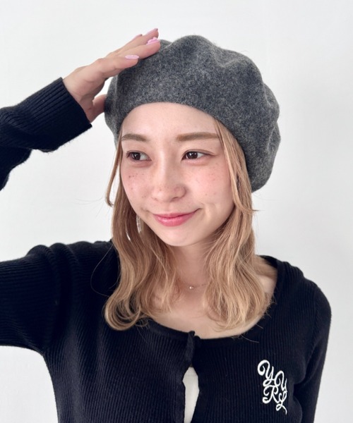 セール】【11色展開】ベーシックベレー帽（ハンチング/ベレー帽