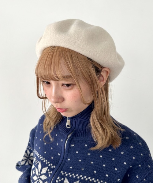セール】【11色展開】ベーシックベレー帽（ハンチング/ベレー帽
