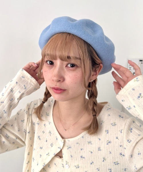 セール】【11色展開】ベーシックベレー帽（ハンチング/ベレー帽