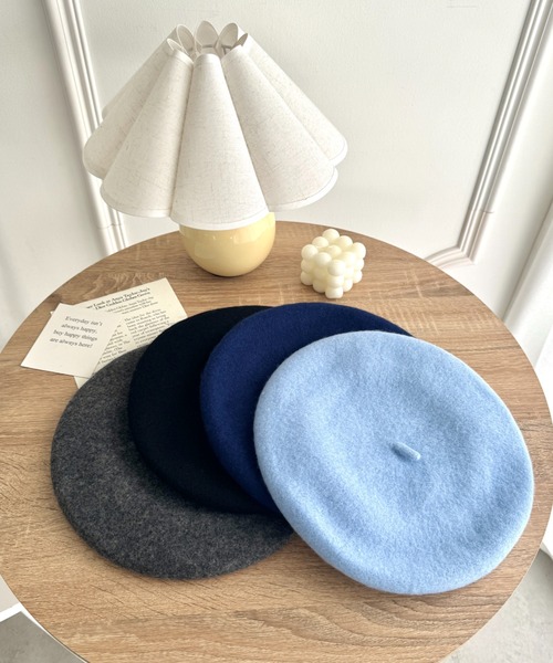 セール】【11色展開】ベーシックベレー帽（ハンチング/ベレー帽