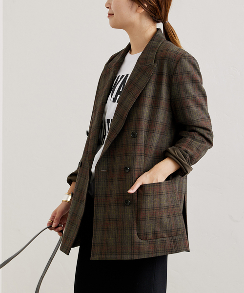 JOURNAL STANDARD チェック柄 テーラードジャケット JOURNAL STANDARD ジャケット テーラードジャケット チェック