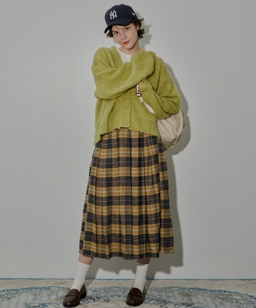 MERLOT（メルロー）の「ブークレカラーカーディガン（ニット/セーター・レディース・グリーン/ブルー/レッド・FREE）」の22枚目の写真