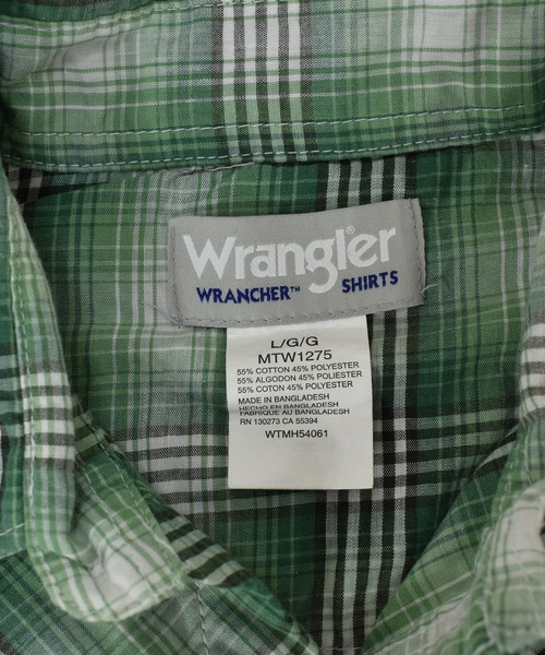 Wrangler(ラングラー)の「【ヴィンテージ古着】Wrangler / ラングラー Wrancher ウエスタン 半袖 チェックシャツ(シャツ/ブラウス・メンズ・グリーン・LARGE)」の2枚目の写真