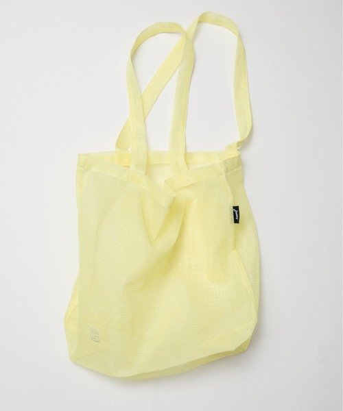 junes（ジュネス）の「JUNES  MARKET TOTE  in Bio-knit（トートバッグ・レディース・アイボリー/ブルー/ラベンダー/イエロー・FREE）」の4枚目の写真