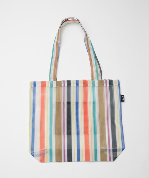 junes（ジュネス）の「JUNES  MARKET TOTE  in Bio-knit（トートバッグ・レディース・アイボリー/ブルー/ラベンダー/イエロー・FREE）」の5枚目の写真