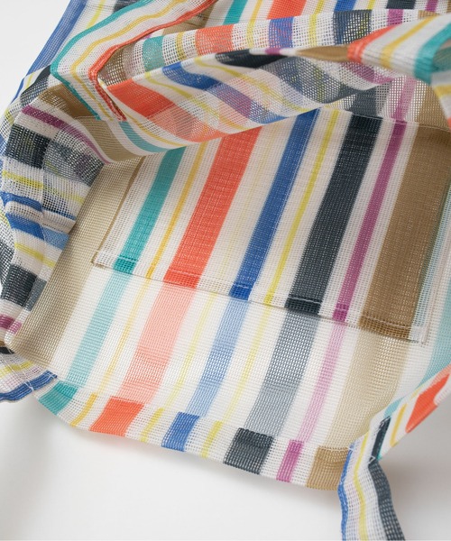 junes（ジュネス）の「JUNES  MARKET TOTE  in Bio-knit（トートバッグ・レディース・アイボリー/ブルー/ラベンダー/イエロー・FREE）」の7枚目の写真