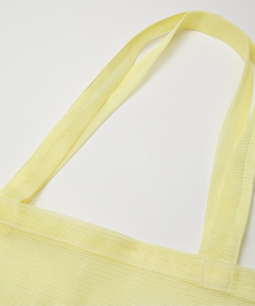 junes（ジュネス）の「JUNES  MARKET TOTE  in Bio-knit（トートバッグ・レディース・アイボリー/ブルー/ラベンダー/イエロー・FREE）」の13枚目の写真