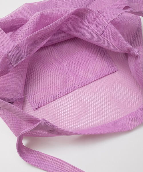 junes（ジュネス）の「JUNES  MARKET TOTE  in Bio-knit（トートバッグ・レディース・アイボリー/ブルー/ラベンダー/イエロー・FREE）」の19枚目の写真