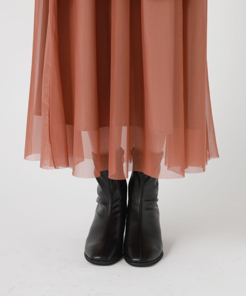 archives（アルシーヴ）の「チュールフリルティアードスカート（スカート・レディース・ブラック/アイボリー/グリーン/モカ・MEDIUM）」の17枚目の写真