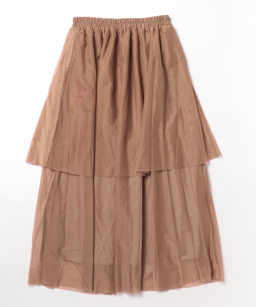 archives（アルシーヴ）の「チュールフリルティアードスカート（スカート・レディース・ブラック/アイボリー/グリーン/モカ・MEDIUM）」の19枚目の写真