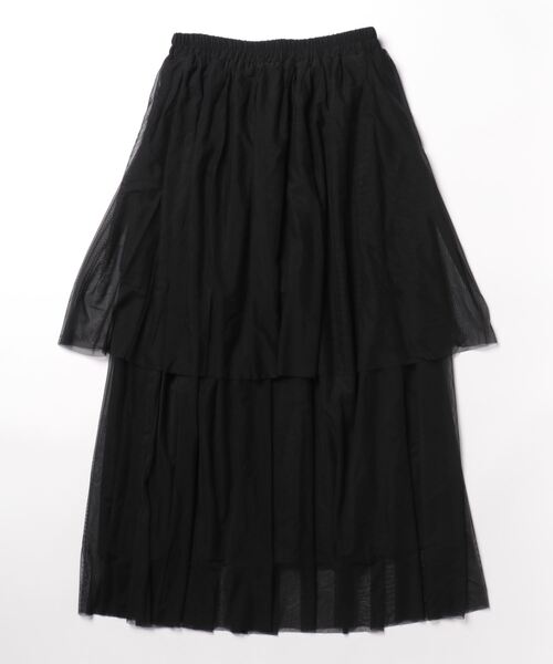 archives（アルシーヴ）の「チュールフリルティアードスカート（スカート・レディース・ブラック/アイボリー/グリーン/モカ・MEDIUM）」の18枚目の写真