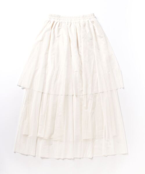 archives（アルシーヴ）の「チュールフリルティアードスカート（スカート・レディース・ブラック/アイボリー/グリーン/モカ・MEDIUM）」の20枚目の写真