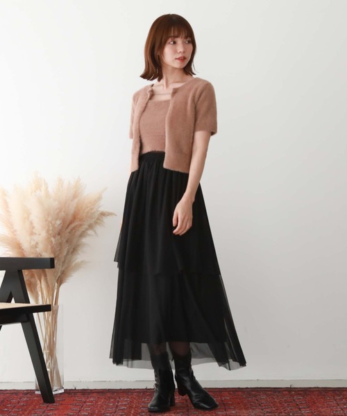 archives（アルシーヴ）の「チュールフリルティアードスカート（スカート・レディース・ブラック/アイボリー/グリーン/モカ・MEDIUM）」の21枚目の写真