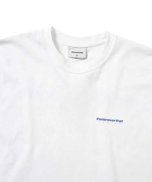thisisneverthat（ディスイズネバーザット）の「DSN-Logo Tee（Tシャツ/カットソー・メンズ・グレー/ライトブルー/ホワイト/ブラック/ライトオレンジ系/ピンク/オリーブ/スカイブルー・L/XL/S/M）」の9枚目の写真