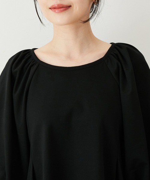 VIS(ビス)の「【洗える】ボリュームスリーブチュニックトップス(Tシャツ/カットソー・レディース・ブラウン系その他2/ベージュ系その他/ブラック・FREE)」の17枚目の写真