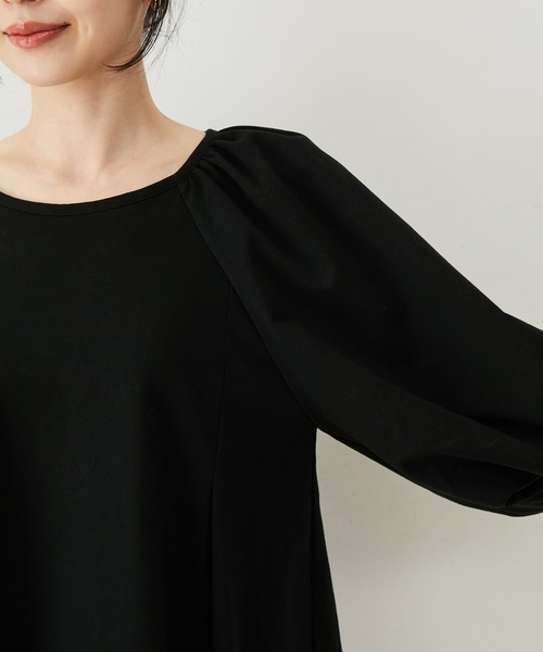 VIS(ビス)の「【洗える】ボリュームスリーブチュニックトップス(Tシャツ/カットソー・レディース・ブラウン系その他2/ベージュ系その他/ブラック・FREE)」の18枚目の写真