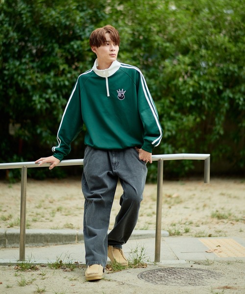 SPINNS（スピンズ）の「【ユニセックスで着用可能】ハーフジップ