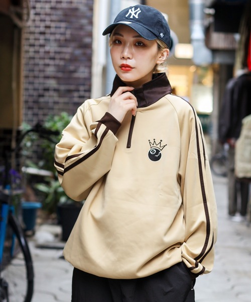 SPINNS（スピンズ）の「【ユニセックスで着用可能】ハーフジップ