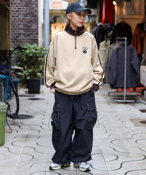 SPINNS（スピンズ）の「【ユニセックスで着用可能】ハーフジップ