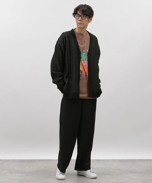 LAKOLE(ラコレ)の「ペインティング長袖T / 970376(Tシャツ/カットソー・メンズ・ブラック/ホワイト/オレンジ系その他2/ブルー・LARGE/X-LARGE/MEDIUM)」の8枚目の写真