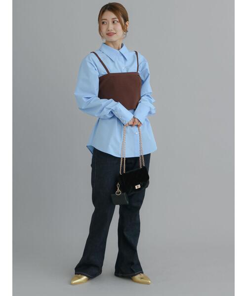 Te chichi(テチチ)の「ニットビスチェ(ニット/セーター・レディース・ブラック/ブラウン/チャコールグレー・F)」の6枚目の写真