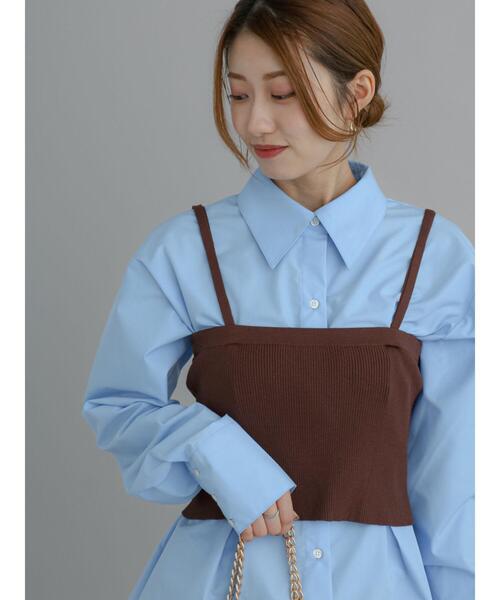 Te chichi(テチチ)の「ニットビスチェ(ニット/セーター・レディース・ブラック/ブラウン/チャコールグレー・F)」の7枚目の写真