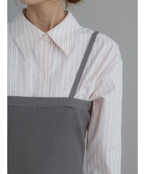 Te chichi(テチチ)の「ニットビスチェ(ニット/セーター・レディース・ブラック/ブラウン/チャコールグレー・F)」の13枚目の写真