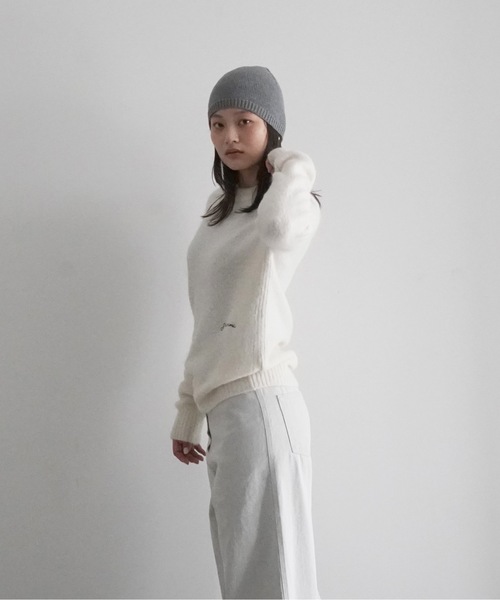 GANNI(ガニー)の「GANNI Brushed Alpaca O-Neck(ニット/セーター・レディース・ホワイト・XXS/XS)」の2枚目の写真