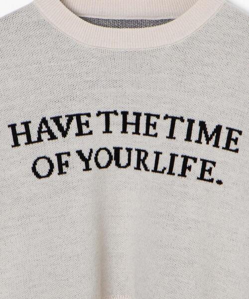 WEGO（ウィゴー）の「WEGO/ロゴジャガードショートニットプルオーバー（ニット/セーター・レディース・アイボリー/グリーン/ブラック・FREE）」の21枚目の写真