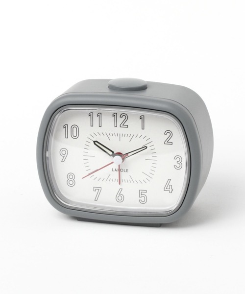 LAKOLE（ラコレ）の「レトロ目覚まし時計 / 974738（置時計・レディース・アイボリー/グレー・FREE）」の2枚目の写真