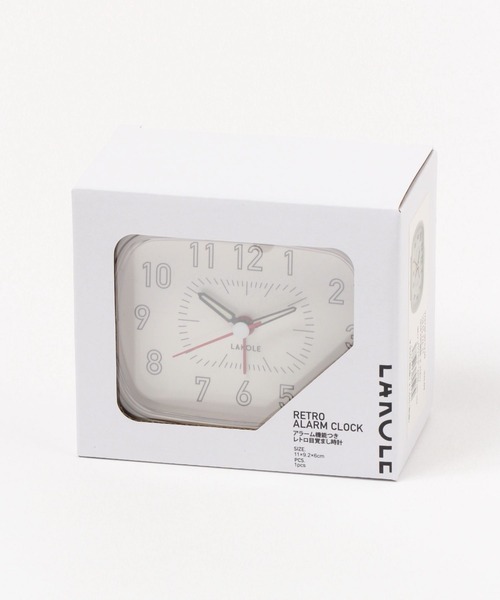 LAKOLE（ラコレ）の「レトロ目覚まし時計 / 974738（置時計・レディース・アイボリー/グレー・FREE）」の13枚目の写真