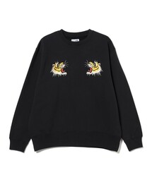 テーラー東洋 × BEAMS / 別注 刺繍 クルーネック スウェット
