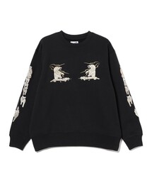 テーラー東洋 × BEAMS / 別注 刺繍 クルーネック スウェット