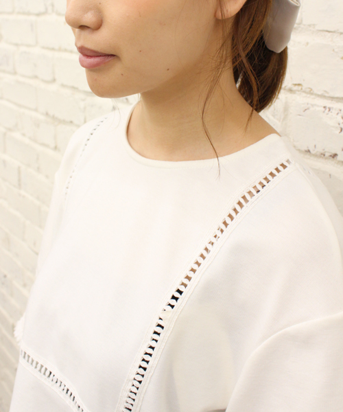 CIAOPANIC(チャオパニック)の「【Ciaopanic】 フリンジトップス(Tシャツ/カットソー・レディース・ホワイト/ブラック/カーキ・FREE)」の11枚目の写真