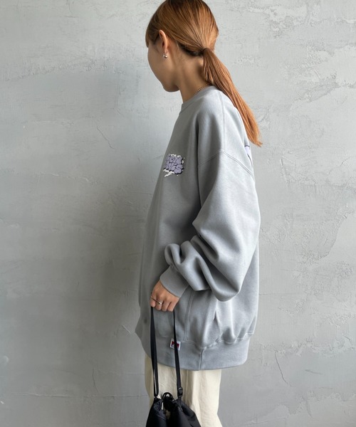BEN DAVIS（ベンデイビス）の「[BEN DAVIS/ベンデイビス] SMOKE LOGO 発泡プリントスウェット（スウェット・レディース・グレー/オートミール/ネイビー・XL/L/M）」の20枚目の写真