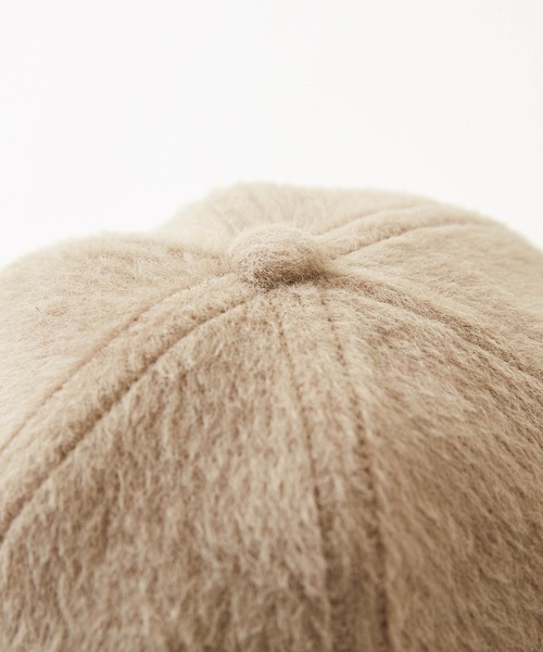 CUBE SUGAR(キューブシュガー)の「無地シャギーキャップ(キャップ・レディース・ブラック/グレイッシュベージュ・M)」の15枚目の写真