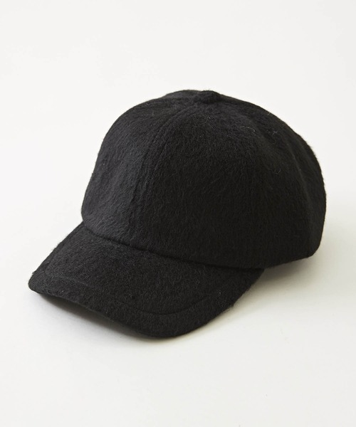 CUBE SUGAR(キューブシュガー)の「無地シャギーキャップ(キャップ・レディース・ブラック/グレイッシュベージュ・M)」の22枚目の写真