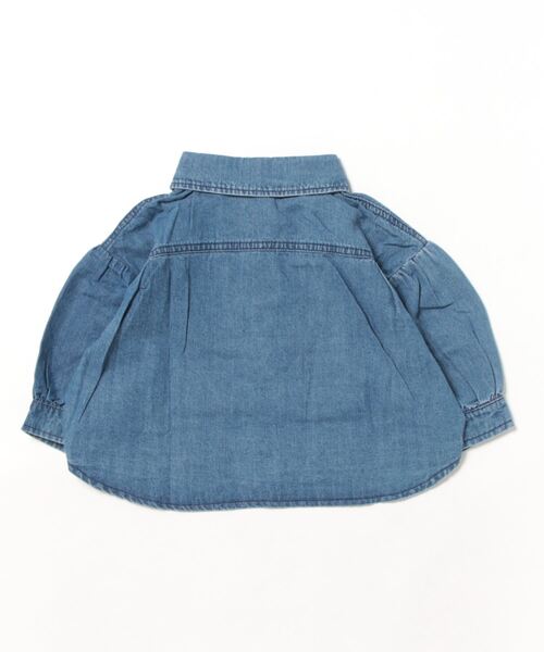 aimoha(アイモハ)の「【aimoha-KIDS-】子供服 ユニセックスデニムシャツジャケット(デニムジャケット・キッズ・ブラック/ブルー・110/80/120/100/90)」の3枚目の写真