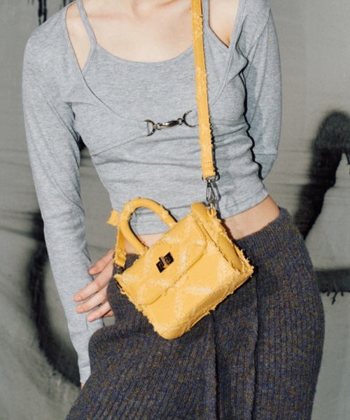 GAB GAB（ガブガブ）の「デニムBAG（ハンドバッグ・レディース・ブルー/マスタード/ネイビー/ブラック・FREE）」の17枚目の写真