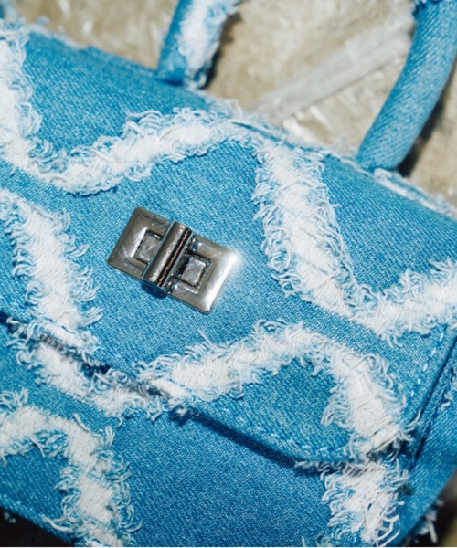 GAB GAB（ガブガブ）の「デニムBAG（ハンドバッグ・レディース・ブルー/マスタード/ネイビー/ブラック・FREE）」の10枚目の写真