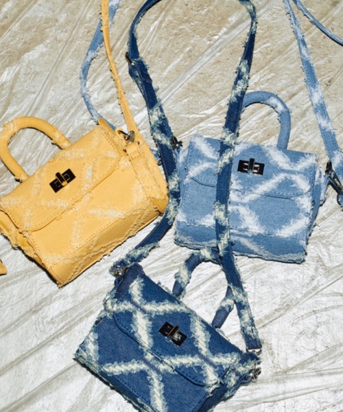 GAB GAB（ガブガブ）の「デニムBAG（ハンドバッグ・レディース・ブルー/マスタード/ネイビー/ブラック・FREE）」の9枚目の写真